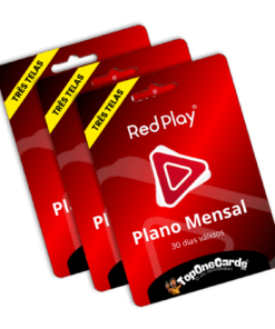 Recarga RedPlay - Mensal (3 telas)